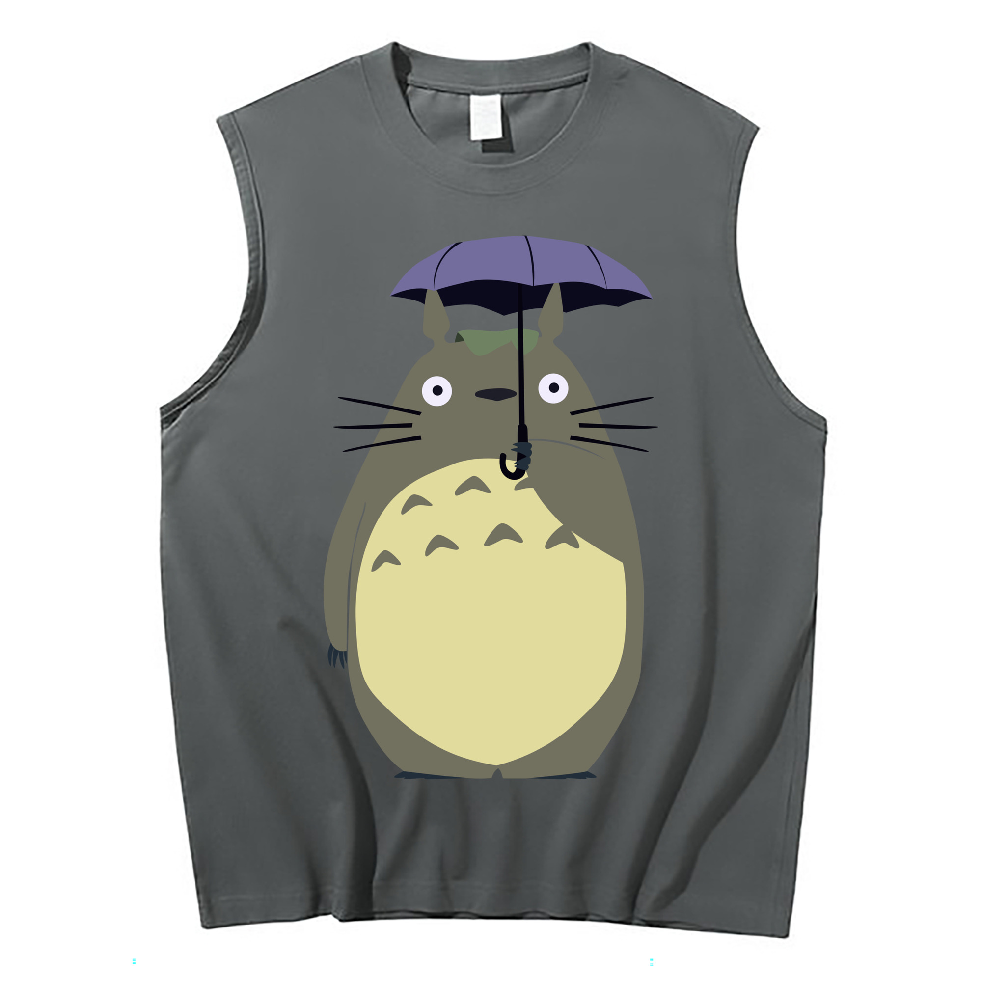 （画像用） となりのトトロ 草壁メイ 草壁サツキ My Neighbor Totoro Satsuki Kusakabe Mei Kusakabe コットン100％タンクトップ（フロントプリント）